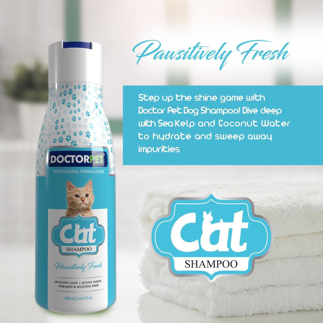 Doctor Pet Pawsitively Fresh Cat Shampoo - 500 ml