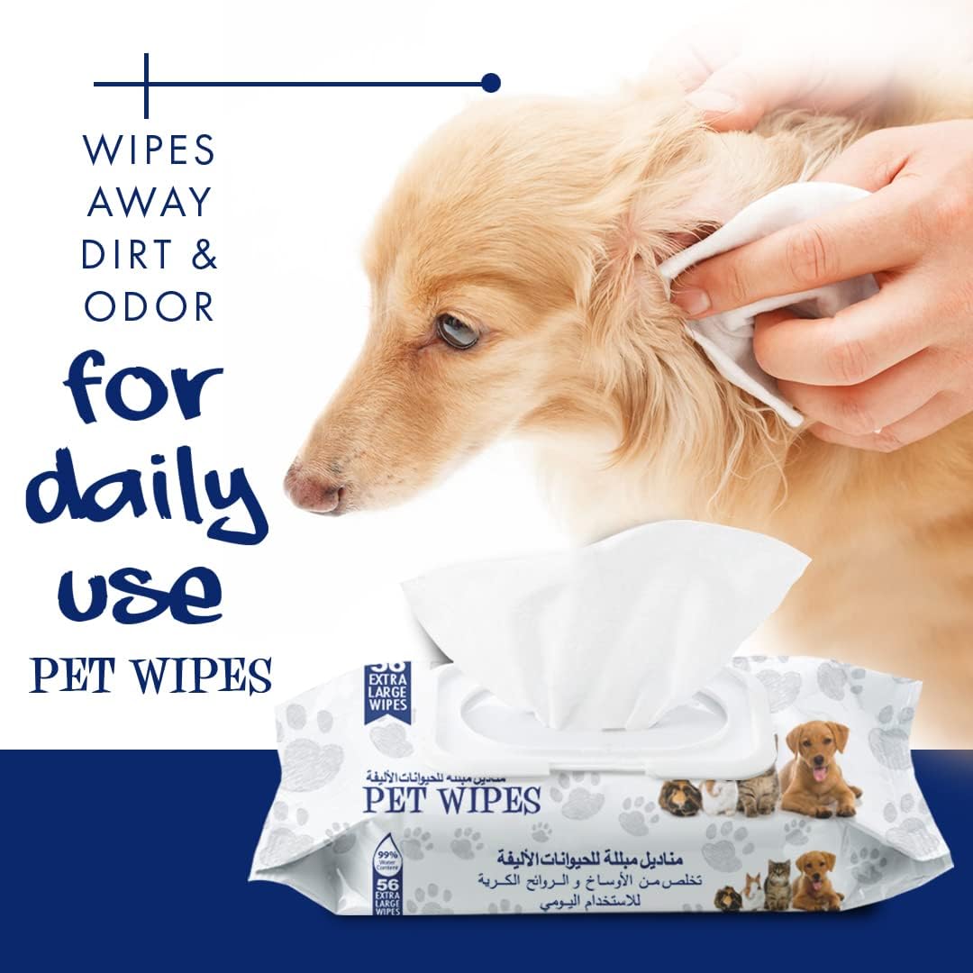 Doctor Pet Pet Wipes - 56 Pcs