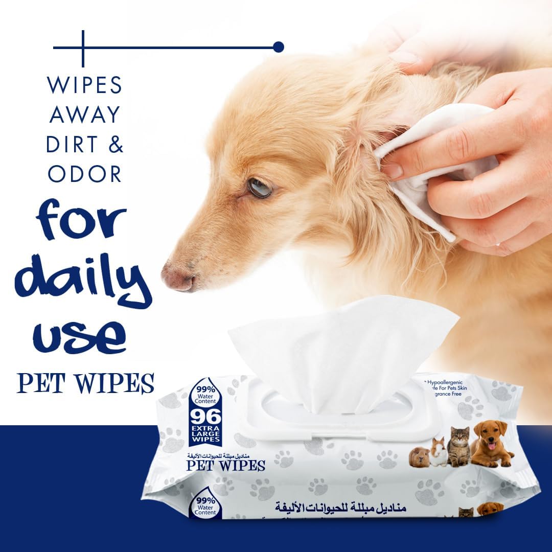 Doctor Pet Pet Wipes - 96 Pcs