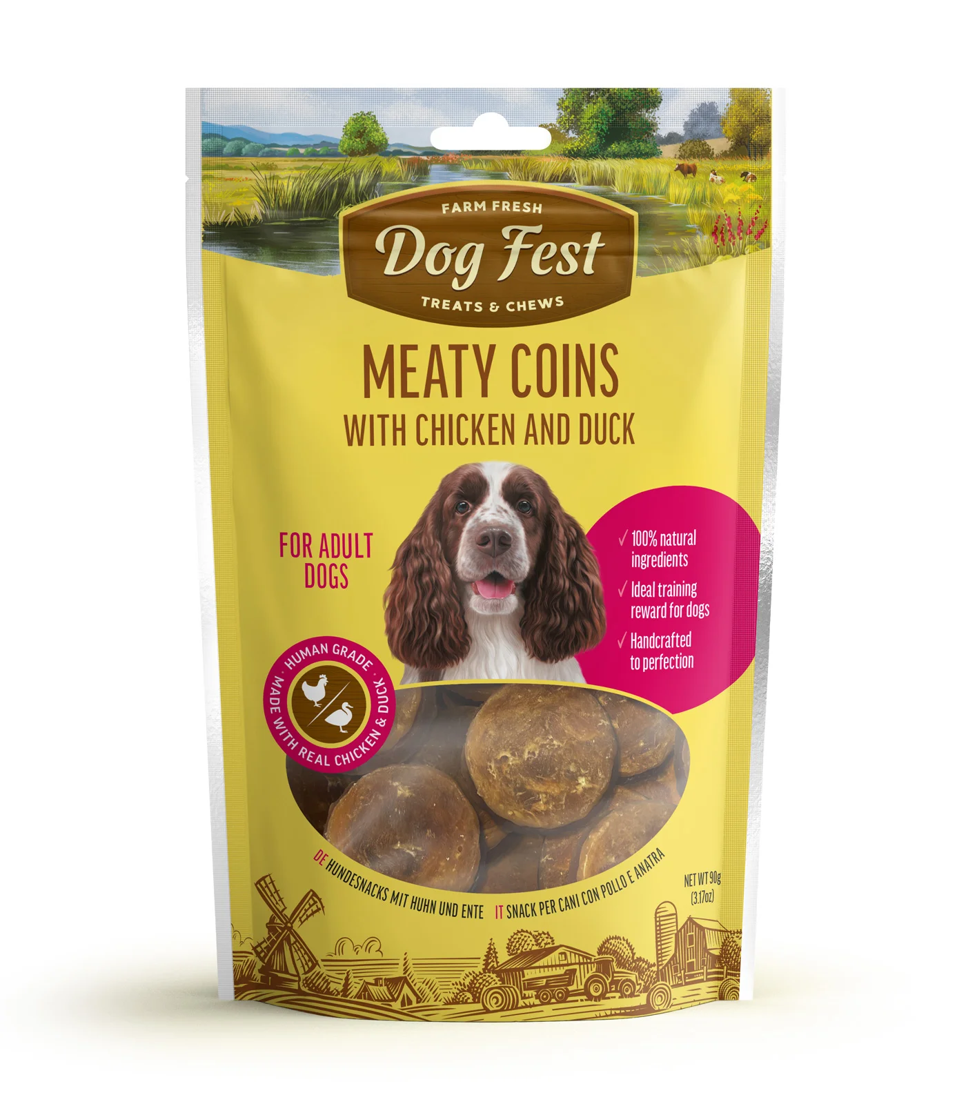 Dog Fest Meaty Coins with Chicken & Duck Rings 90g