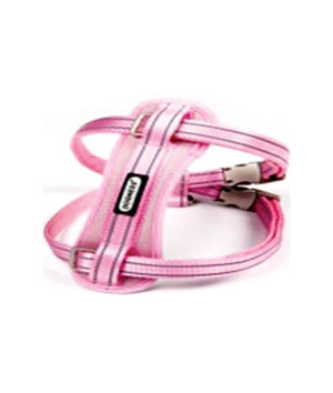 Dogness Pink Reflective Neoprene Harness Xs