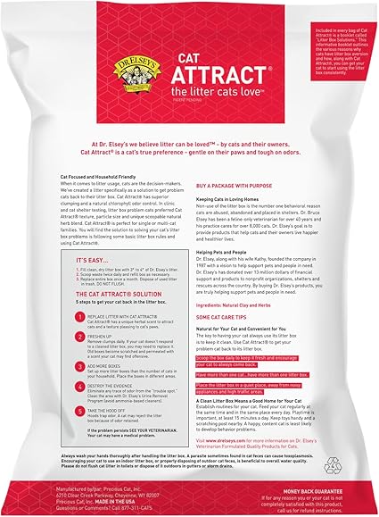 Dr Elseys Precious 99% Dust Free Hard Clumping Cat Attract™ 9kg-CAT LITTER