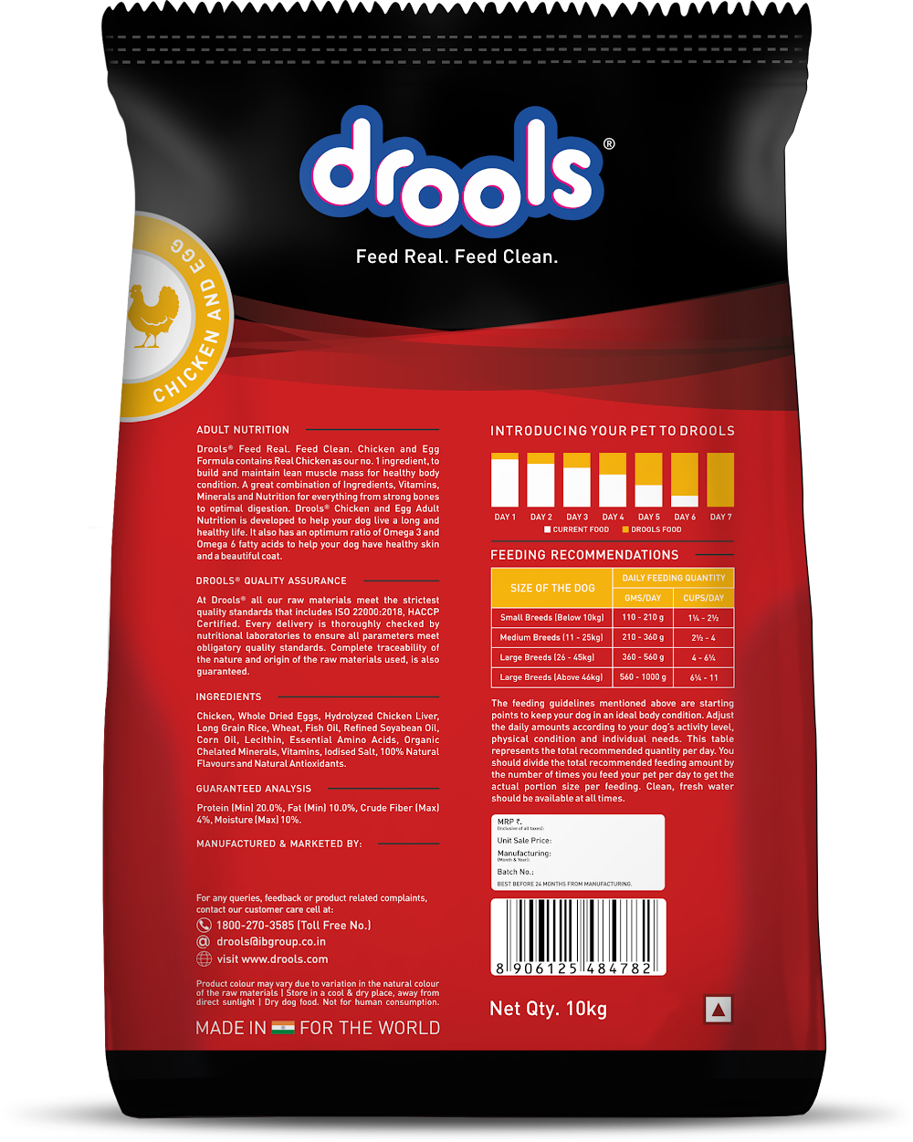 Drools Chicken and Egg Adult Dry Dog Food, 10kg
