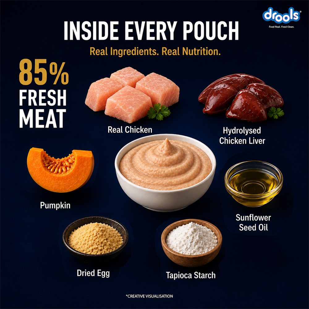 Drools Chicken Mousse Cat 80gm (5+1) Pc