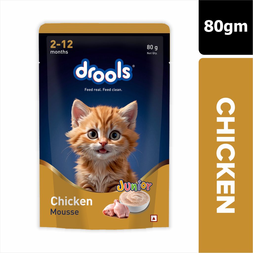 Drools Chicken Mousse Kitten Wet Food 80gm