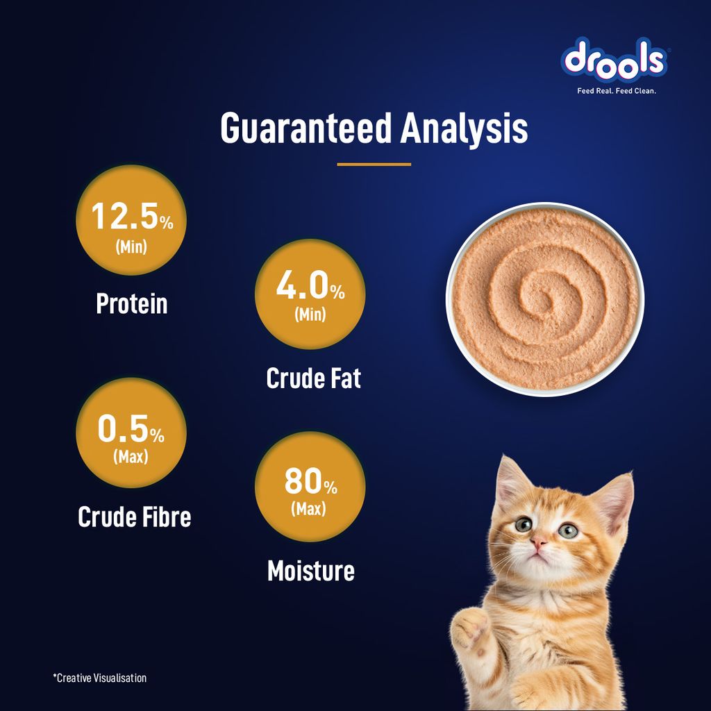 Drools Chicken Mousse Kitten Wet Food 80gm