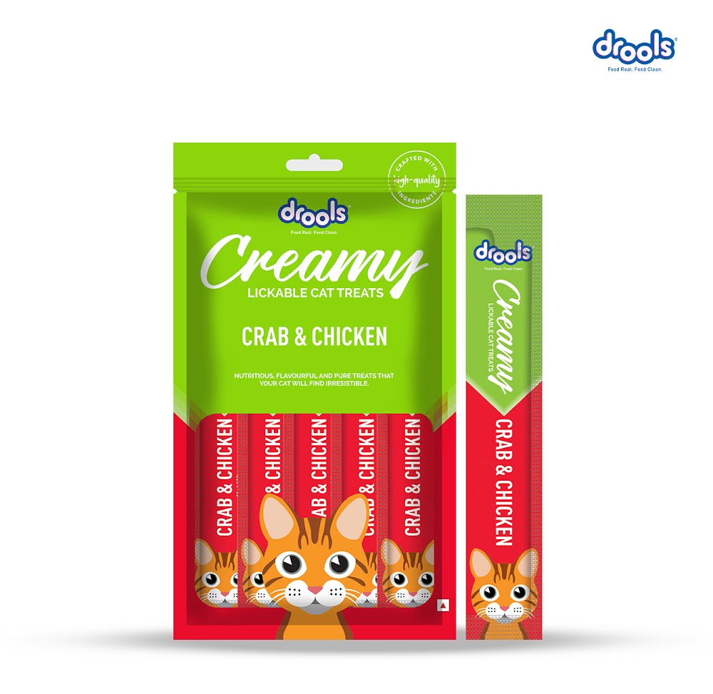 Drools Creamy Crab & Chicken (5x15g)