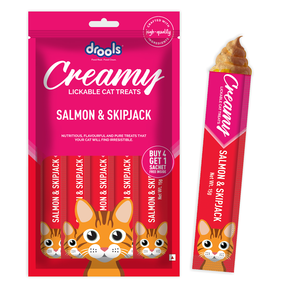 Drools Creamy Salmon&Skipjack (5x15g)