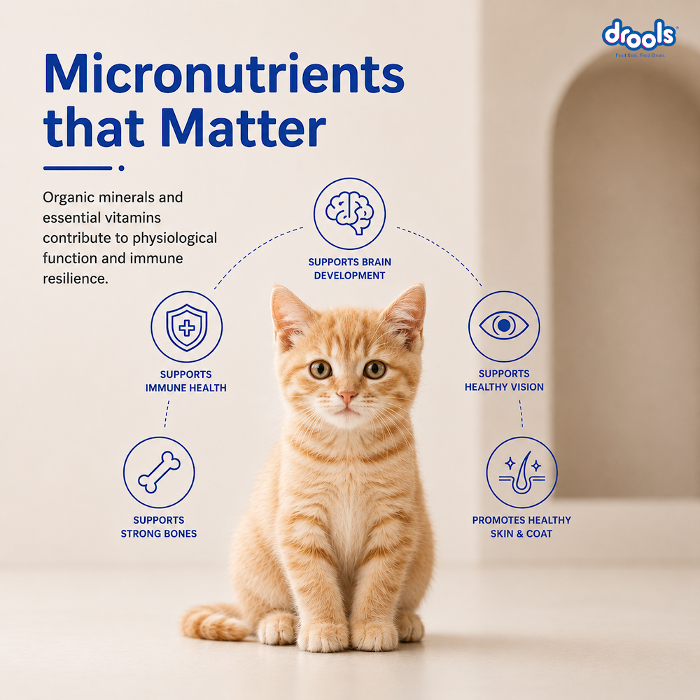 Drools Kitten(1-12 Months) Dry Cat Food, Ocean Fish, 1.2kg with Free Container