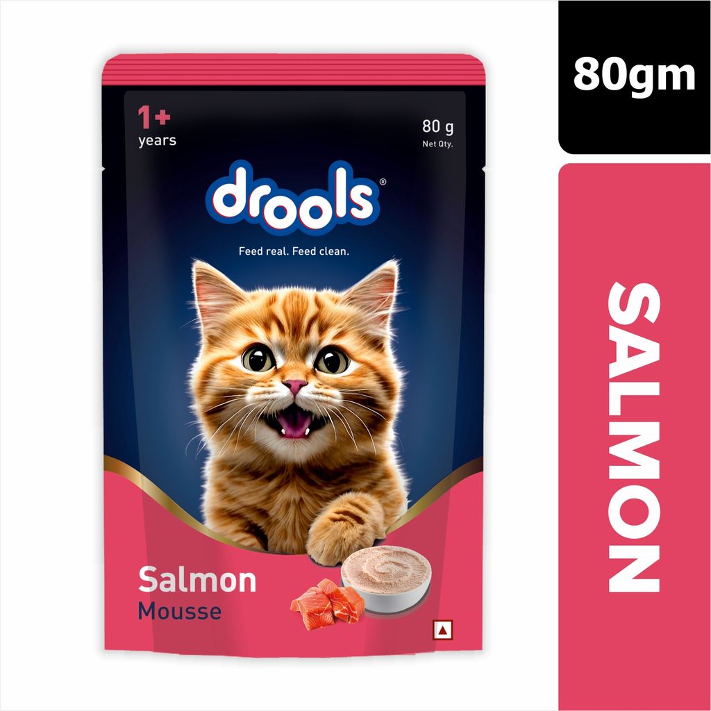 Drools Salmon Mousse Cat Wet Food 80gm