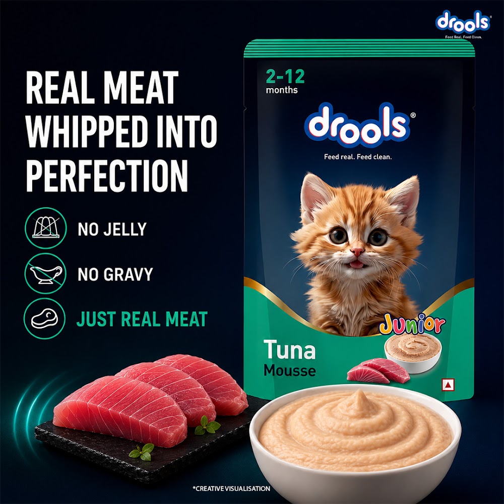 Drools Tuna Mousse Kitten 80gm (5+1) Pc