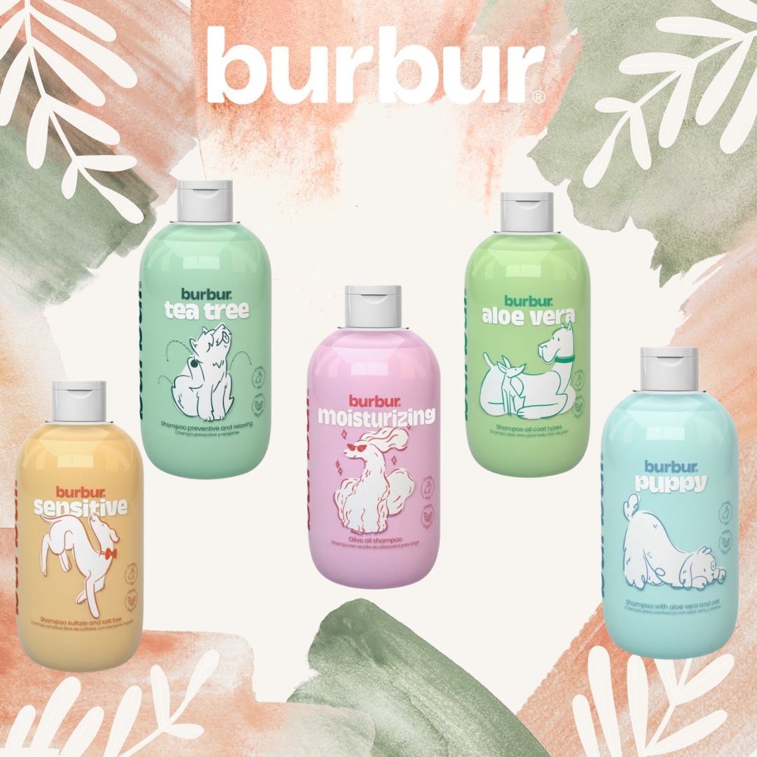 Burbur Dog and Cat Sensitive Sulfate & Salt Free Shampoo (400 ml) - Made in Spain