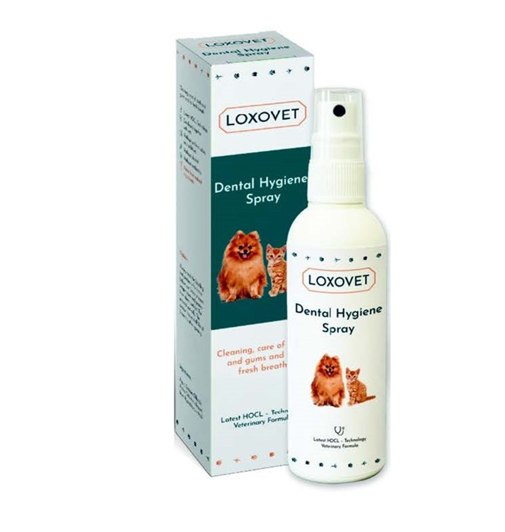 Loxovet Dental Hygiene Spray for Dogs and Cats with Natural Ingredients (100 ml) - Made in Austria