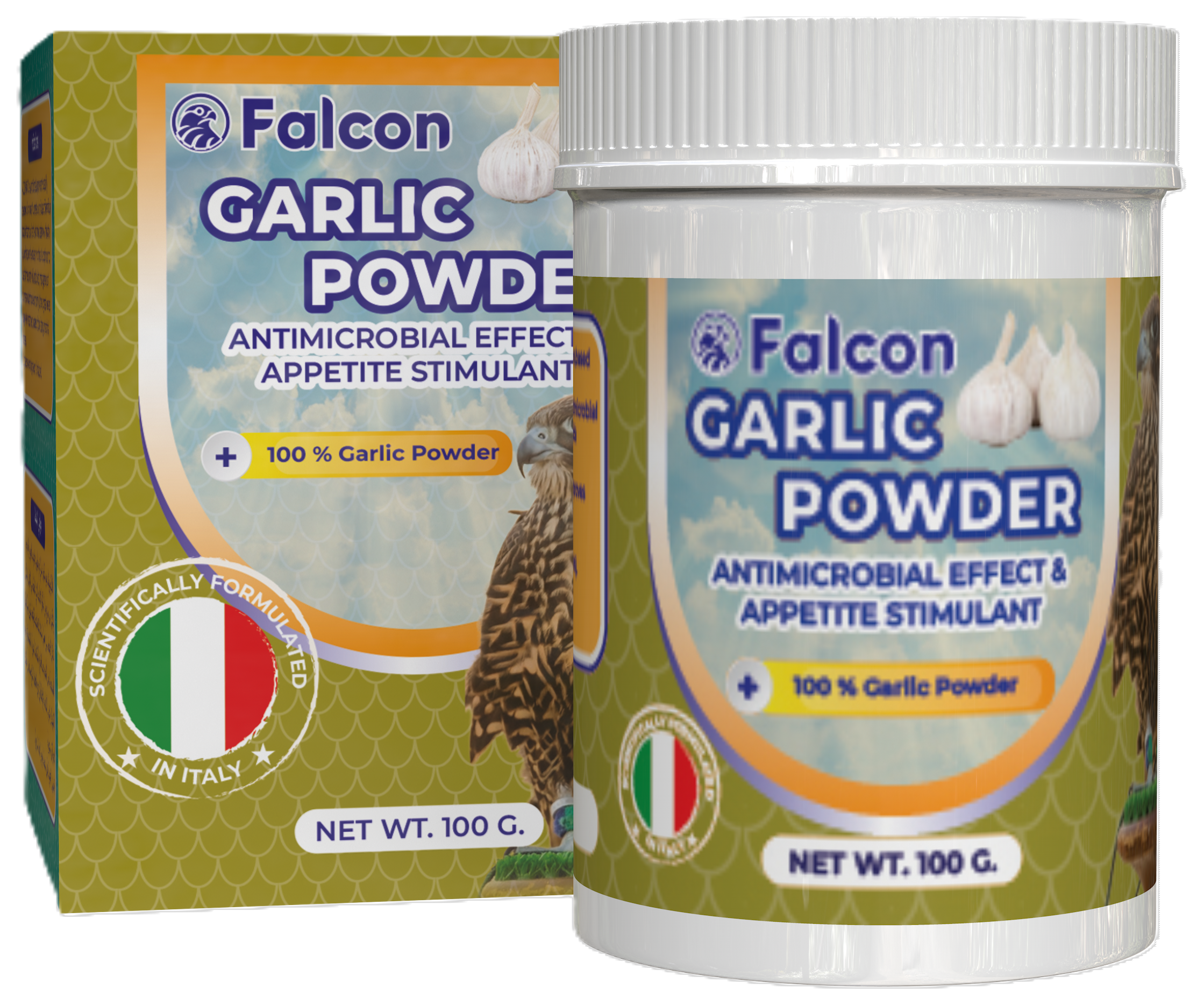 Geavet Falcon Garlic Powder (100 g) - Antimicrobial Effect and Appetite Stimulant