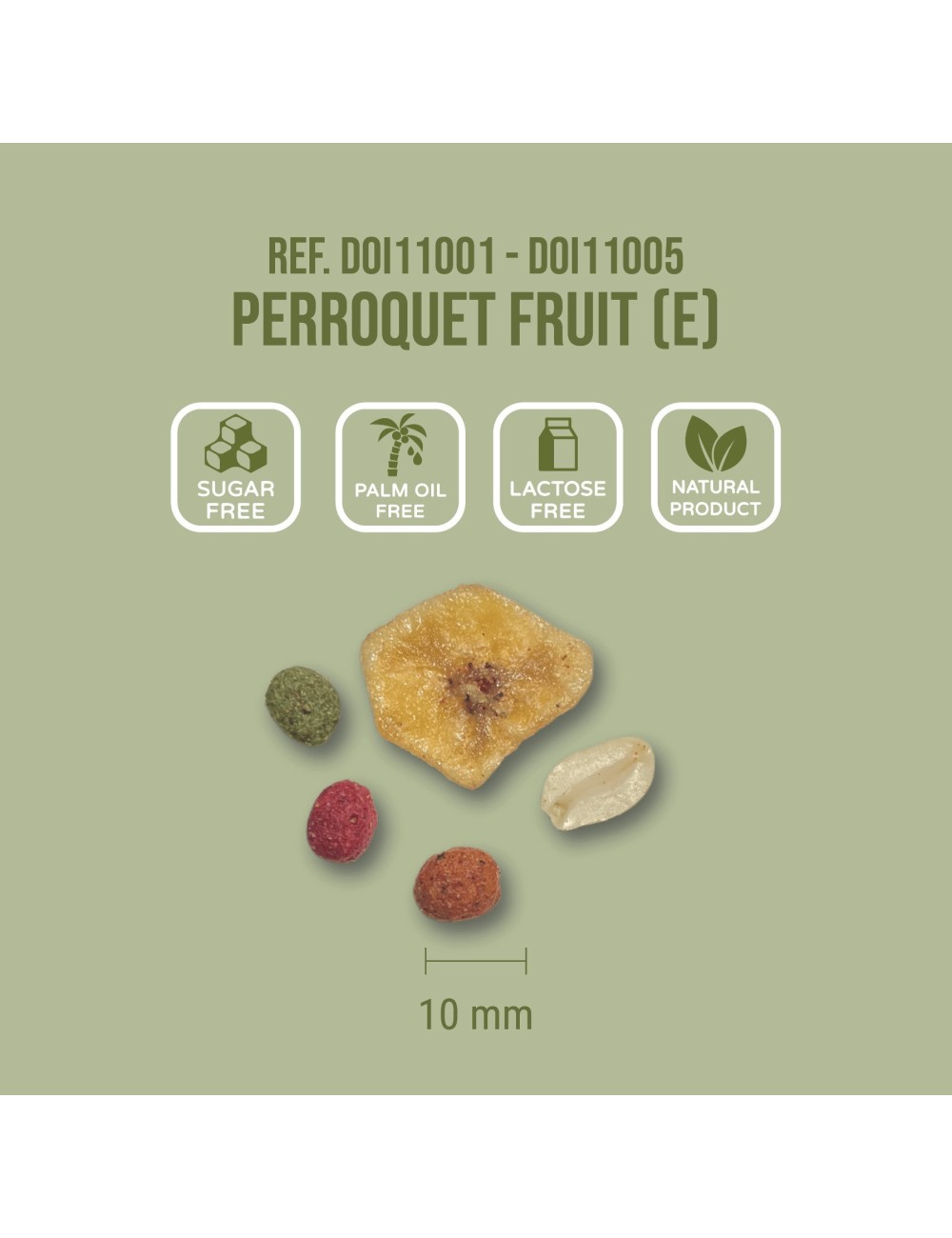 St Laurent Parrot Fruit (15 Kg) - Complete Extruded Pellet Diet for Psittacidae (Parrots, Large Parakeets) - Made in France