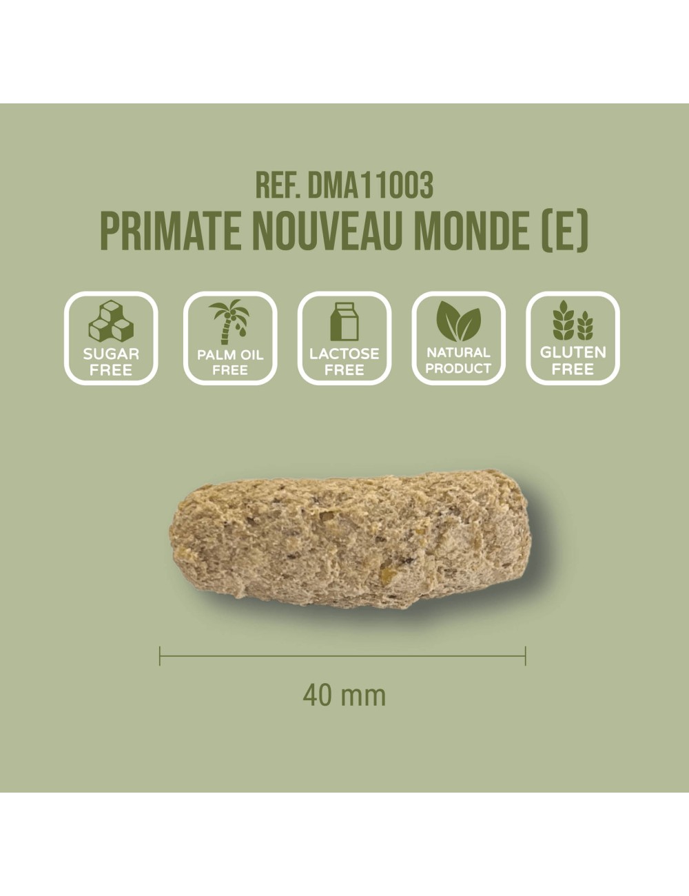 St Laurent New World Primate (10 Kg) - Complete Extruded Pellet Diet for New World Primates - Made in France