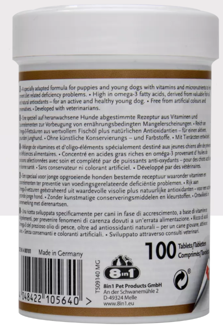Expiring On- 01/02/2026- 8in1 Multivitamin Junior 100 tablet 24mg