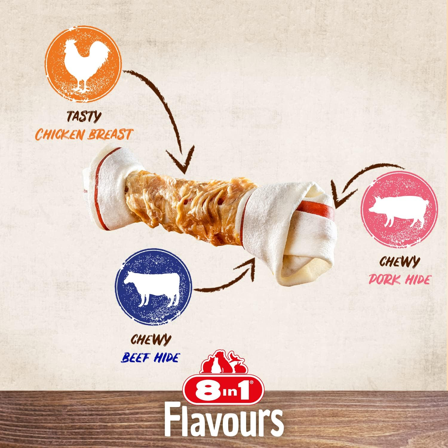 Expiring on- 01/02/2026 - 8in1 Triple Flavour Xs 7Ct