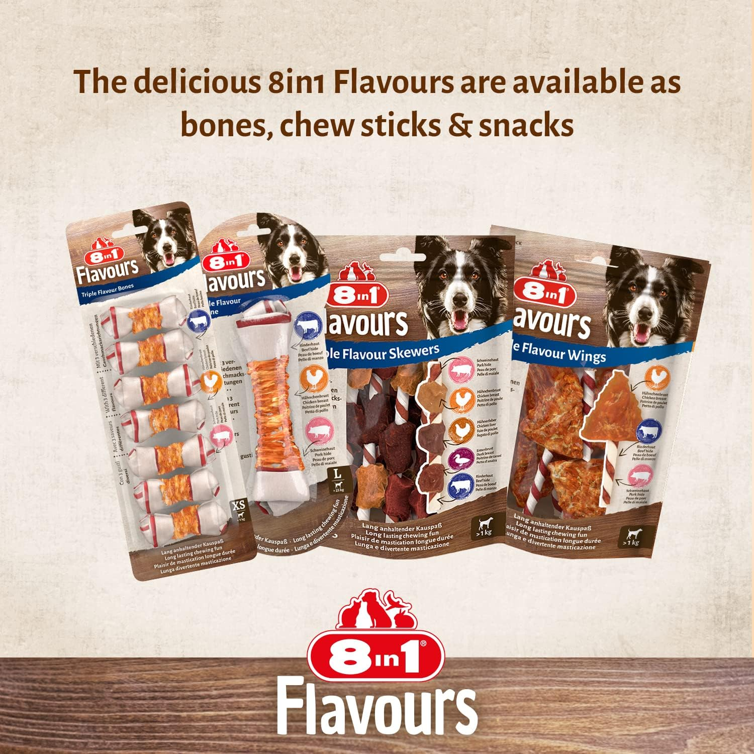 Expiring on- 01/02/2026 - 8in1 Triple Flavour Xs 7Ct