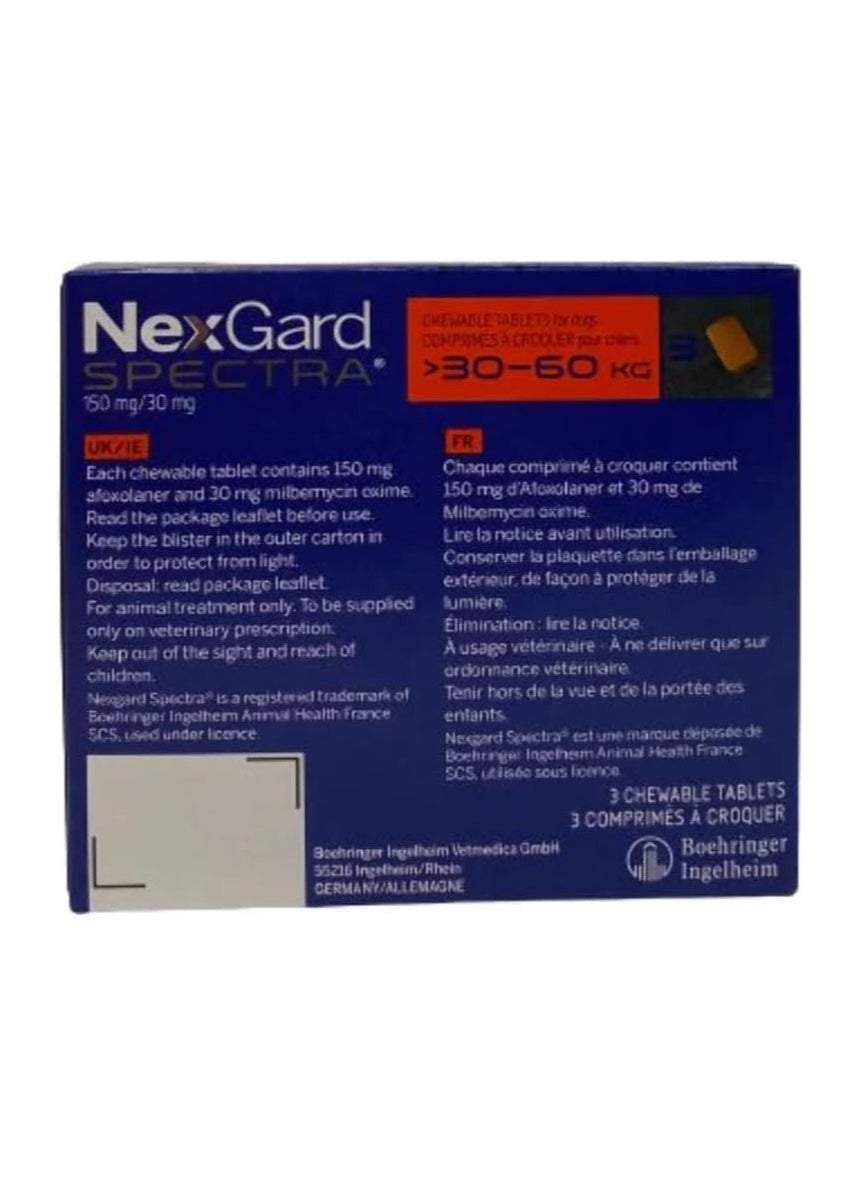 Expiring On-  02/02/2026- Nexgard Spectra Xl 30.1- 60 Kg)