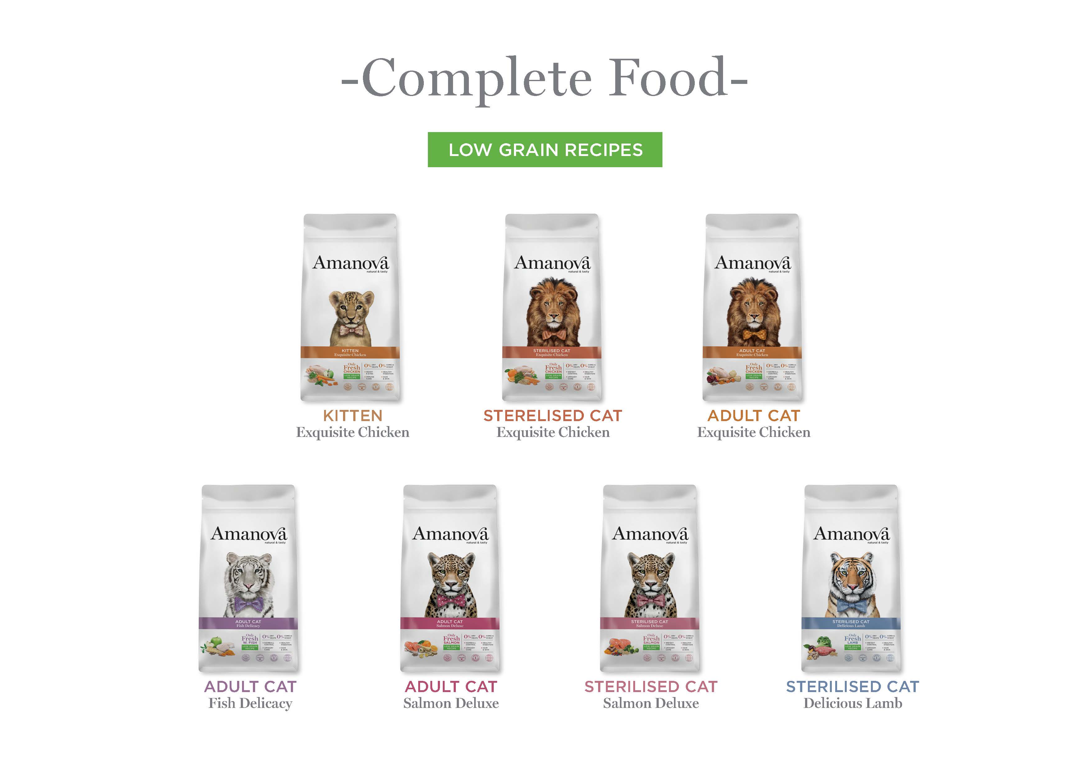 Expiring On- 05/06-  Amanova Cat Adult Salmon Deluxe 1.5kg