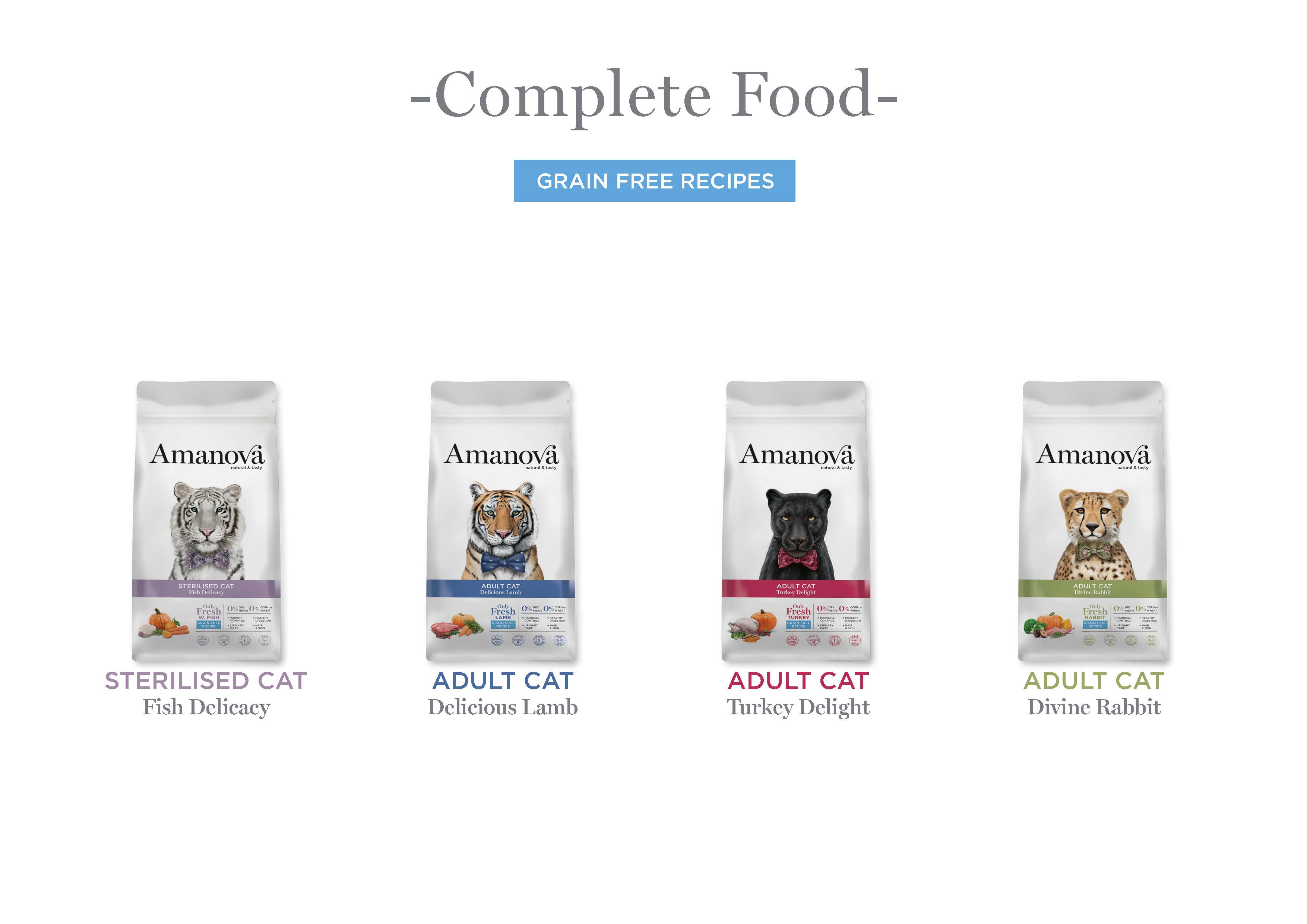 Expiring On- 08/06-  Amanova Cat Sterilised Exquisite Chicken 1.5kg