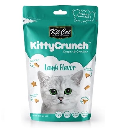 Expiring On-  13/02/2026- Kitcat Kitty Crunch Lamb Flavor 60g