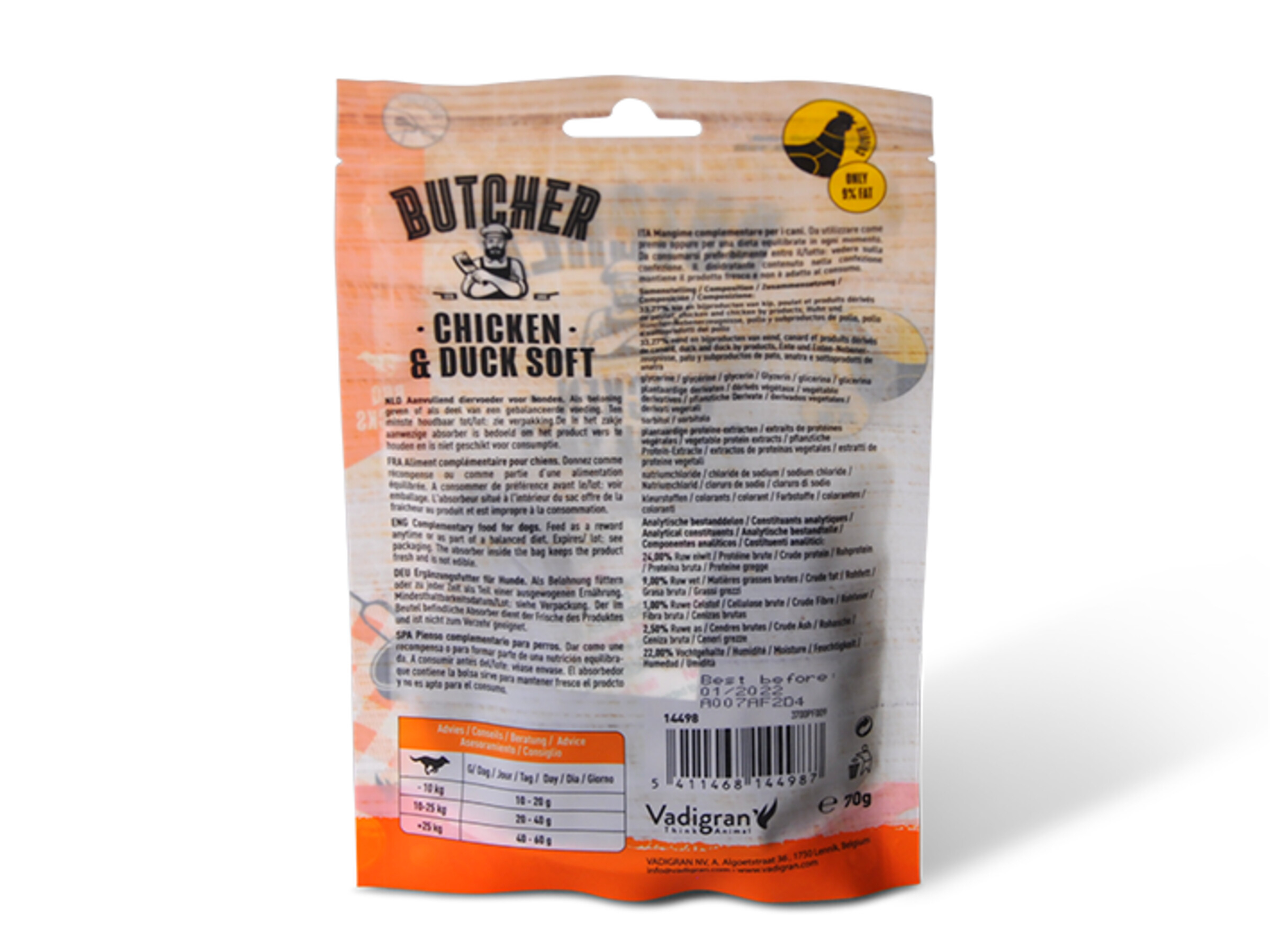 Expiring On- 16/06-  Vadigran Butcher Chicken & Duck Soft 70g MINI