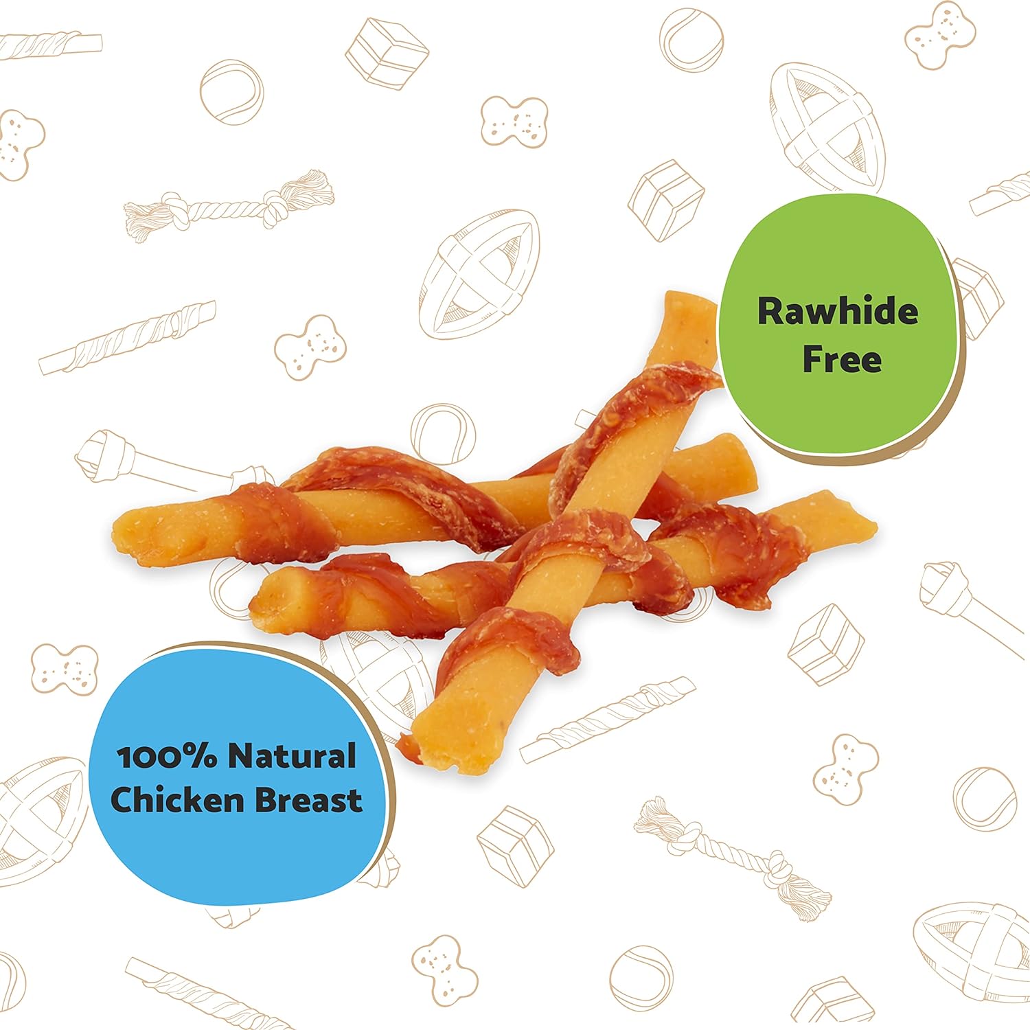Expiring On-  28/02/2026- Chicken & Sweet potato Stick 90G