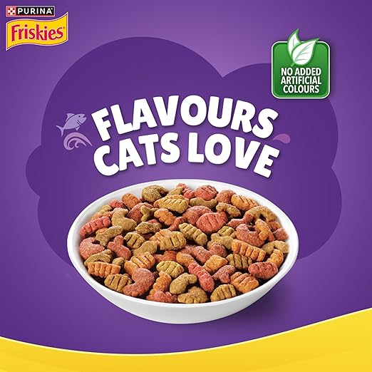 Expiring On- 28/02/2026- Nestle Purina Friskies Surfin Favourites Cat Dry Food 1Kg