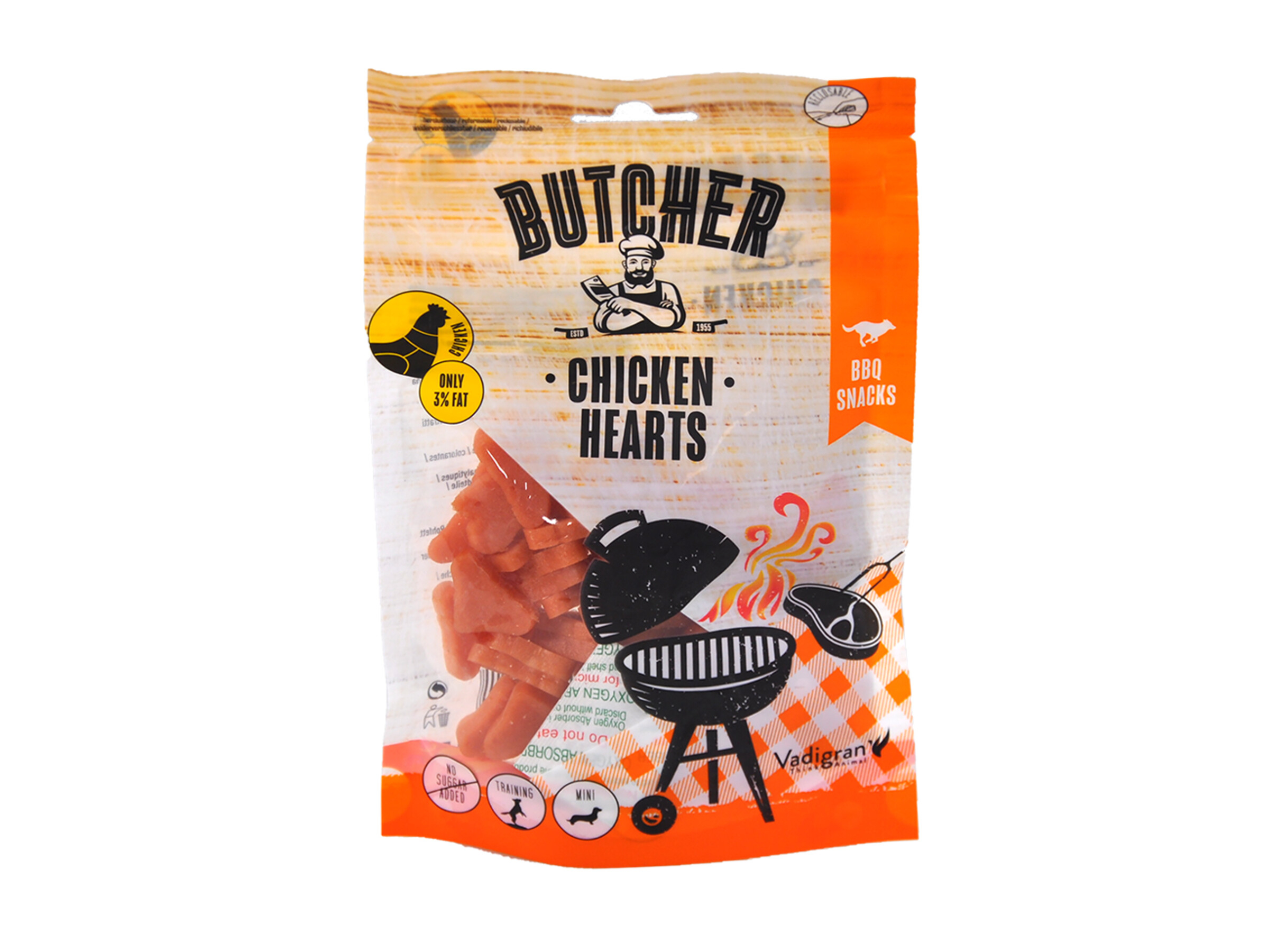 Expiring On-  30/01/2026- Vadigran Butcher Chicken Heart 70g MINI