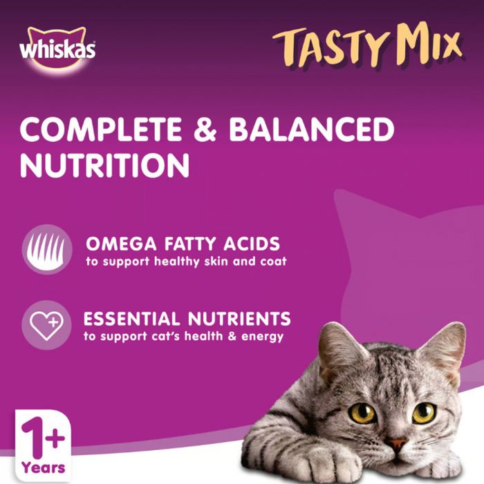 Expiring On- 30/05-  Whiskas Tasty Mix, Tuna & Crab Collection in Gravy (4 x 70g)