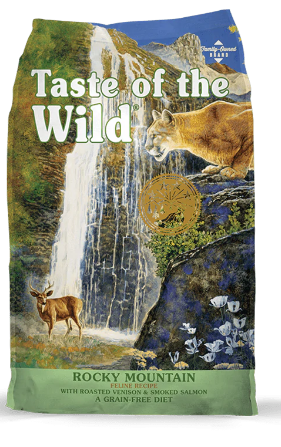 Expiring on- 13/02/2026 - Taste of  the Wild Rocky Mountain Feline Recipe with Roasted Venison & Smoked Salmon 2kg (CAT)