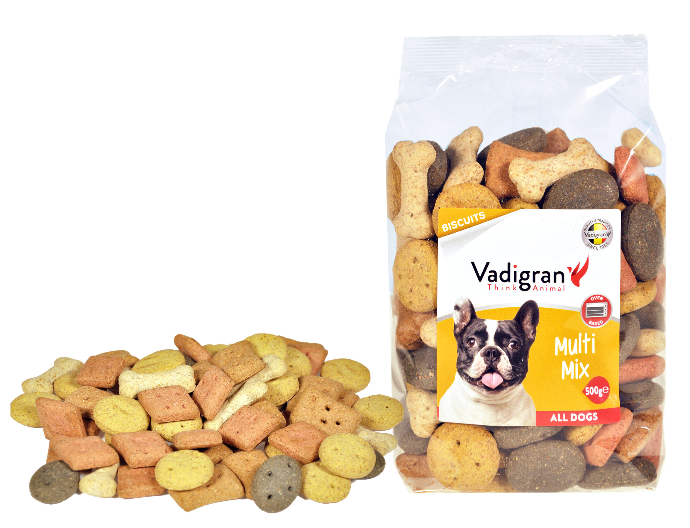 Expiry Date - 08/01/2026 Vadigran Snack Dog Biscuits Multi Mix - 500g
