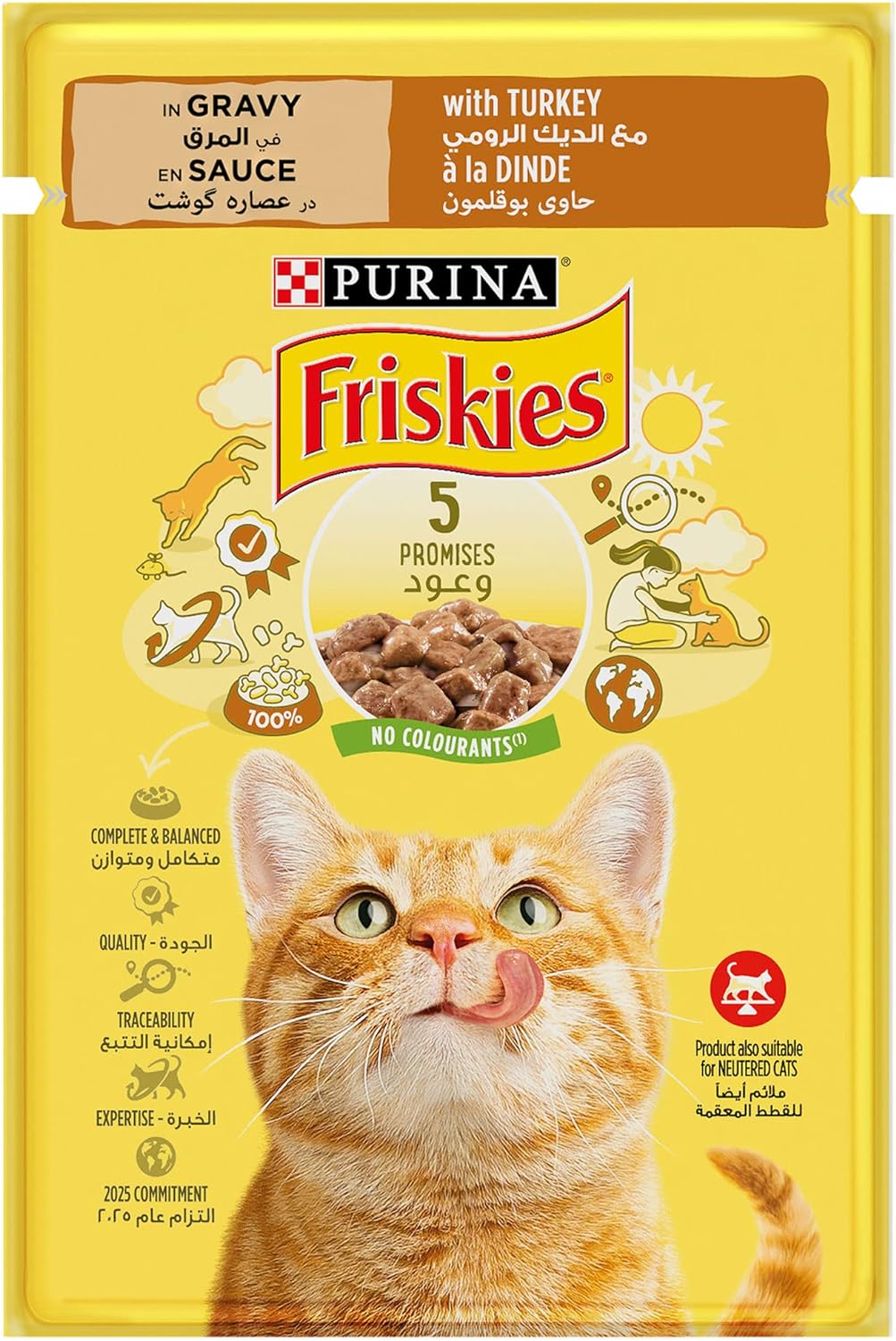 Expiring on- 30/01/2026 - Purina Friskies Pouch Turkey 85g