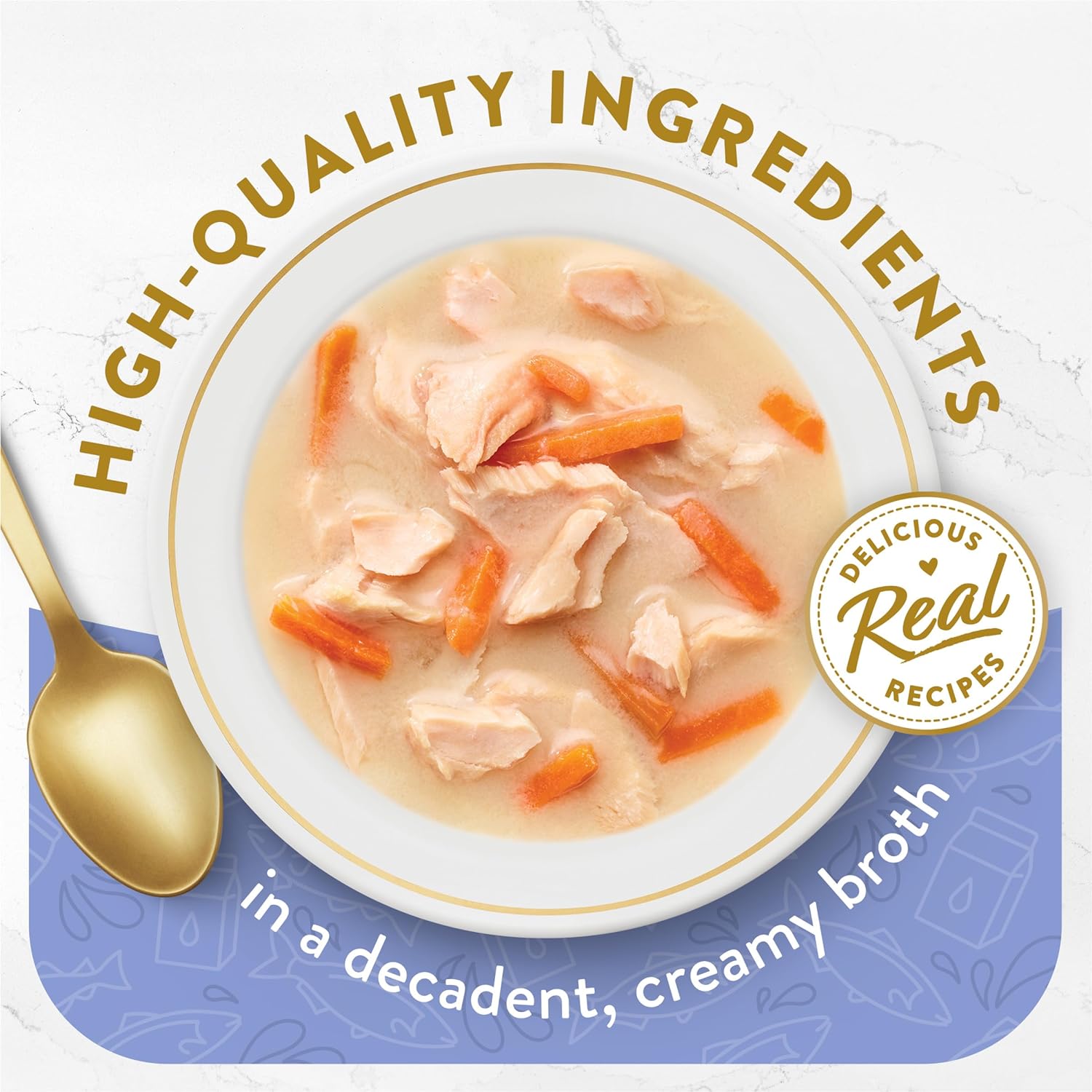 Fancy Feast Broths Creamy Salmon 14Oz - Pack of 12