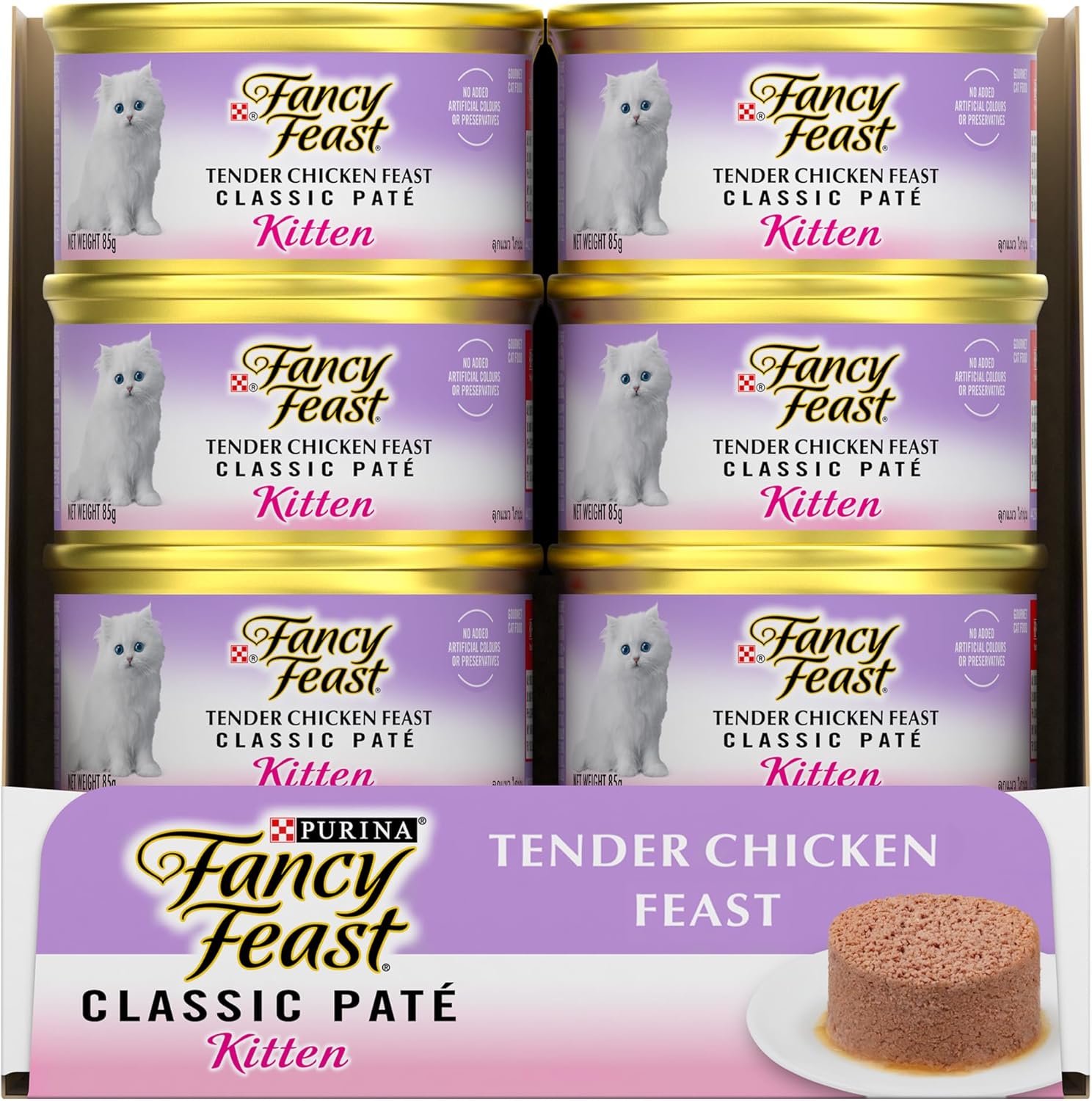 Fancy Feast Kitten Ocean Whtfish 85g - Pack of 24