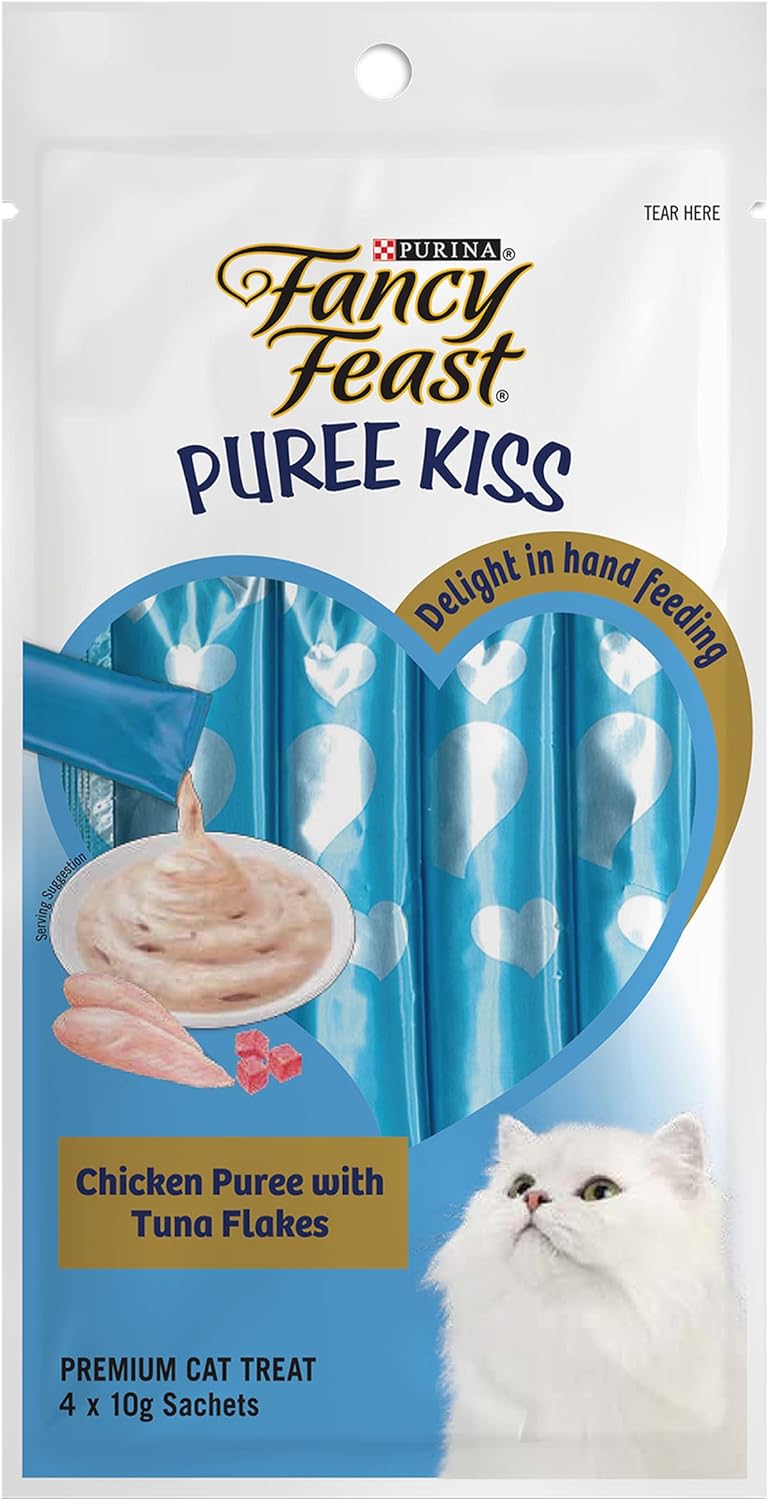 Fancy Feast Puree Kiss Chicken With Tuna Flakes 40g - Pack of 15