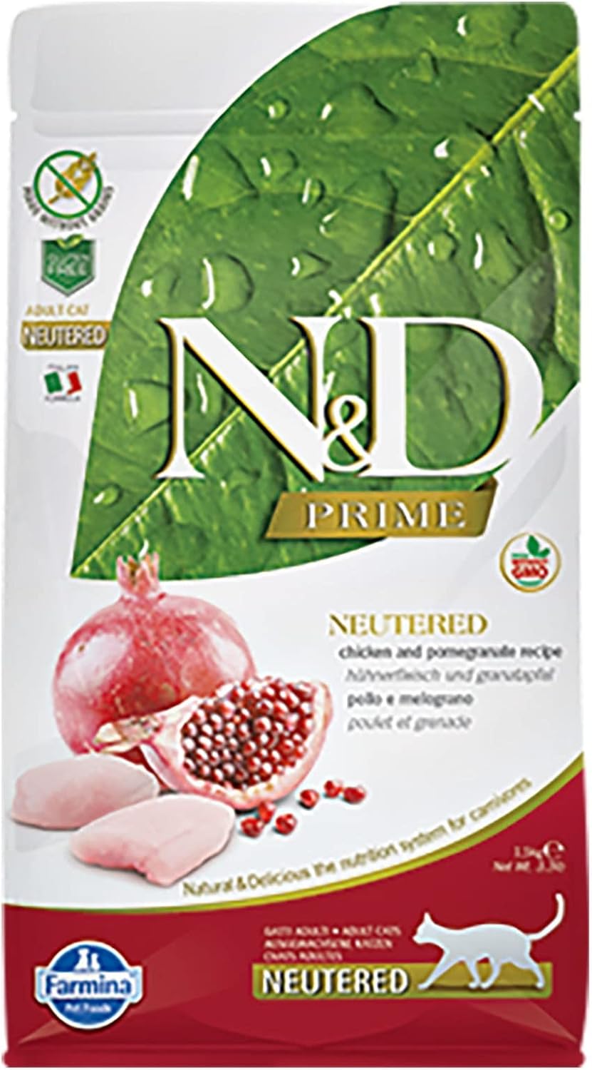 Farmina N&D Chicken & Pomegranate Food for Neutered Adult Cats 1.5kg