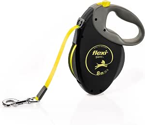 Flexi Giant Retractable Tape Lead L 8m Black/Neon