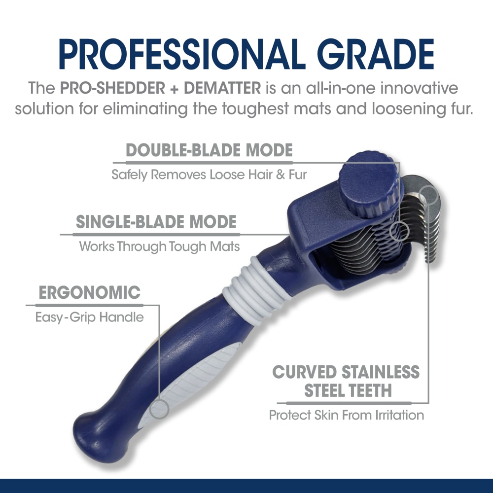 Four Paws Magic Coat Professional Series 2-In-1 Quick Shed Dematter Tool One Size