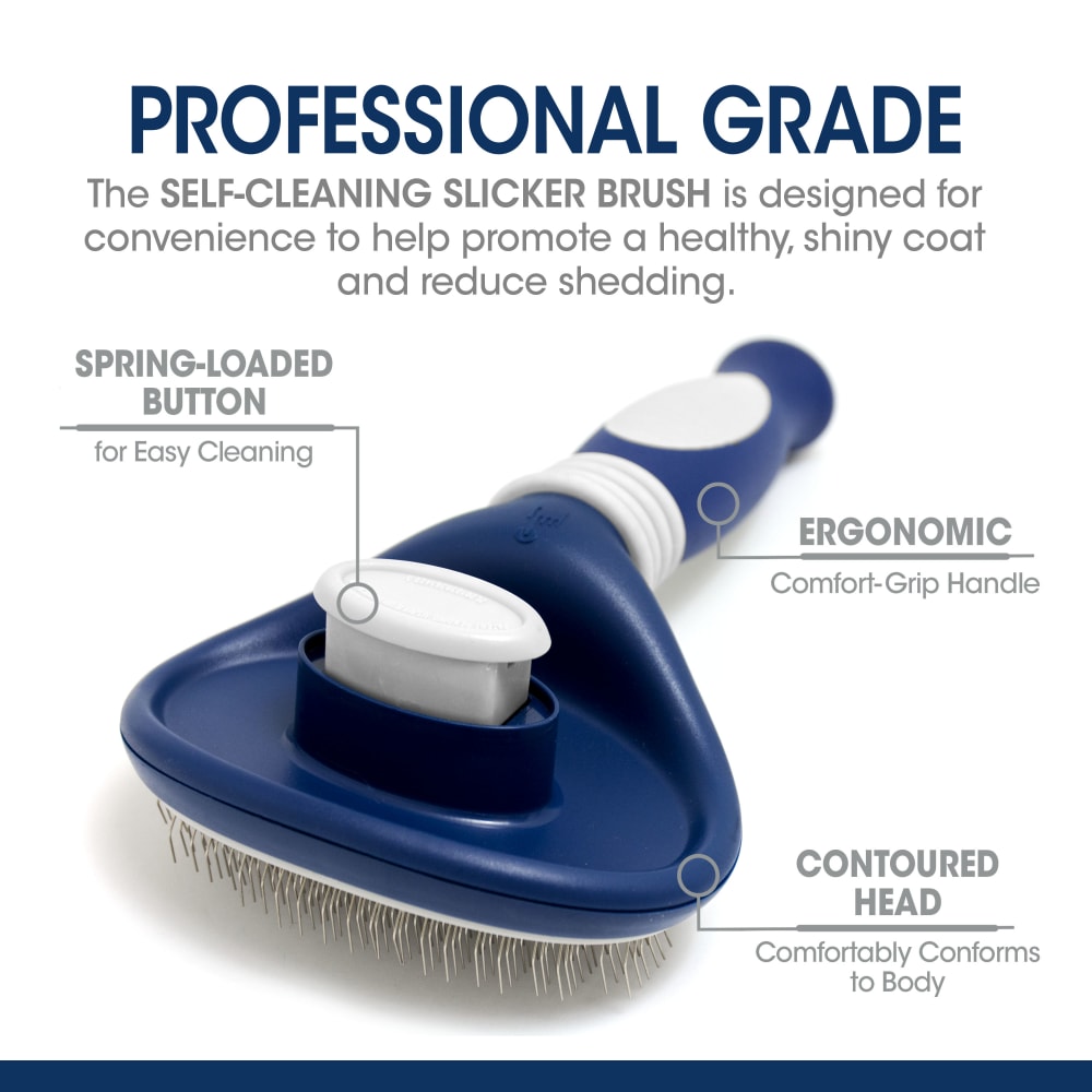 Four Paws Magic Coat Professional Series Self Cleaning Slicker Large One Size