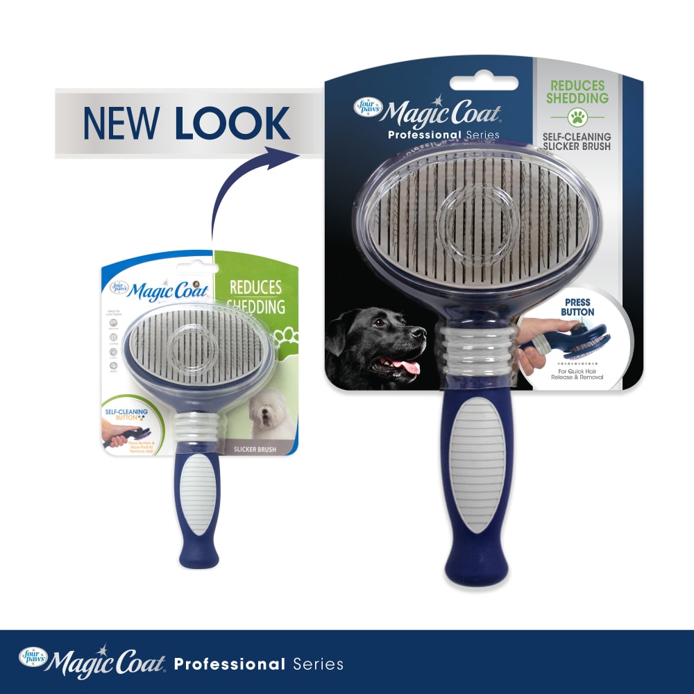 Four Paws Magic Coat Professional Series Self Cleaning Slicker Large One Size