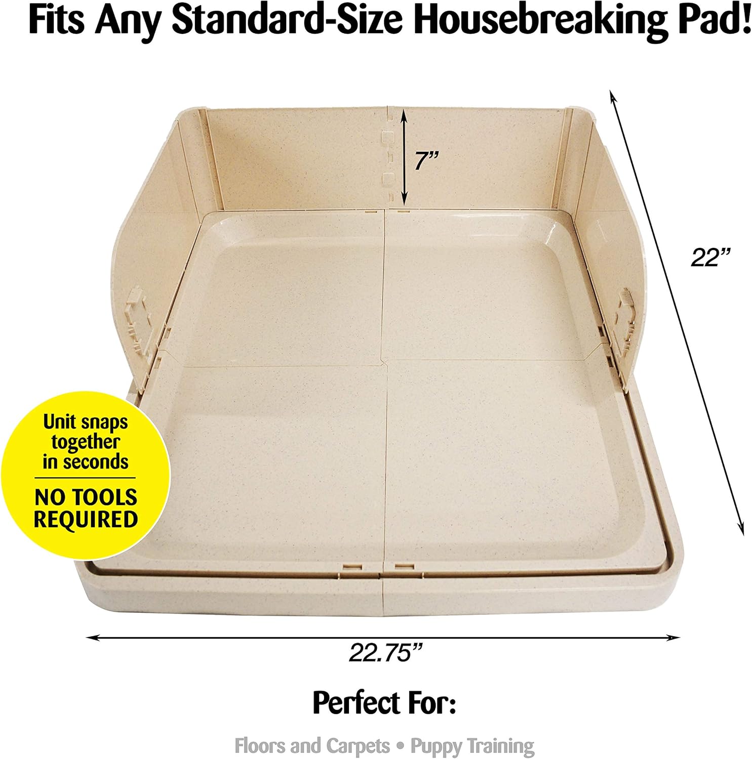 Four Paws Wee-Wee Pad On Target Trainer Dog and Puppy Training Tray 22" x 22" x 1.5