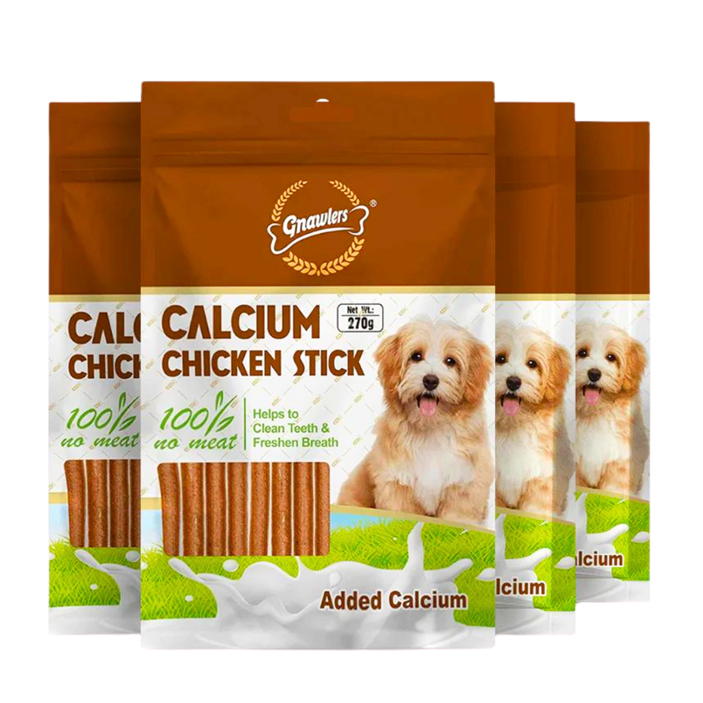 Gnawlers 2" Calcium Stick For Dogs 270g/pack - Chicken