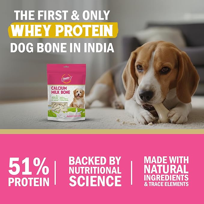 Gnawlers Calcium Milk Bone 2" Small-Snack For Dogs-30pcs/pack-270g
