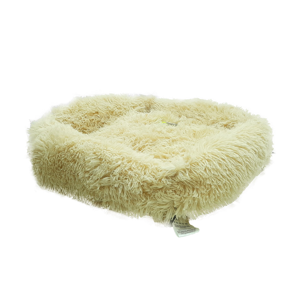 Grizzly Square Bed Off white - 55 x 45 x 20cm - Small