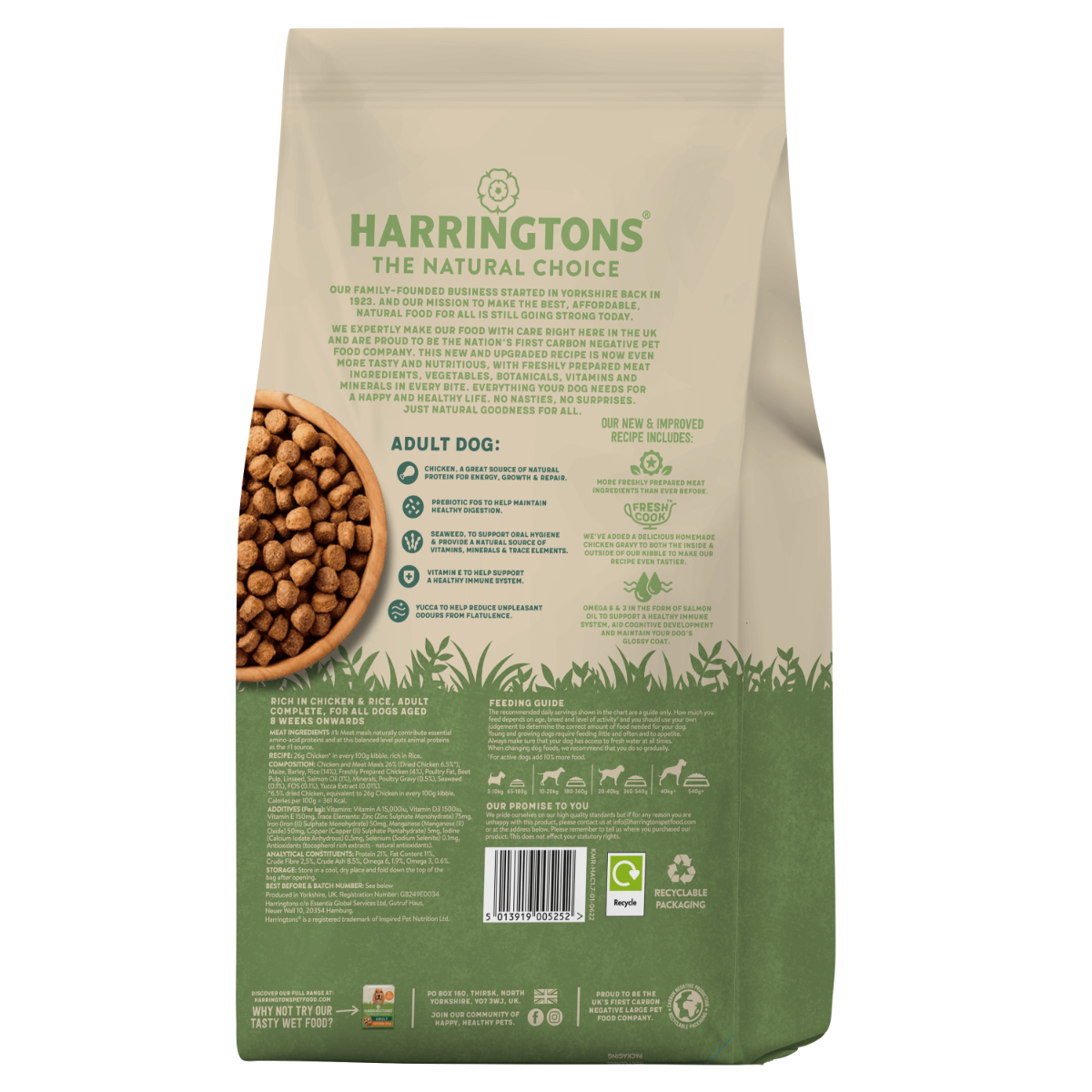 Harringtons Complete Chicken Adult Dry Dog Food 1.7KG