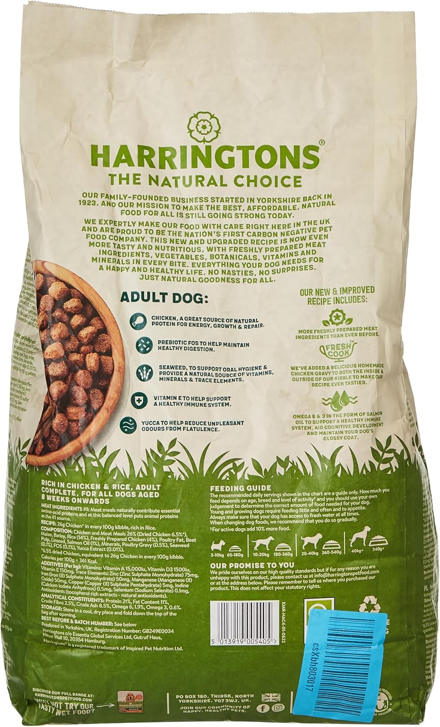 Harringtons Complete Chicken Adult Dry Dog Food 4KG