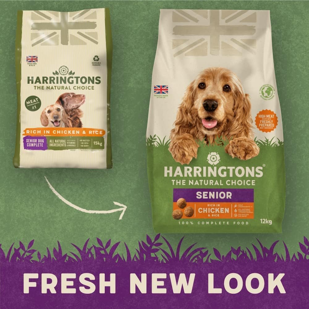 Harringtons Complete Chicken & Rice Senior Dry Dog Food 12kg